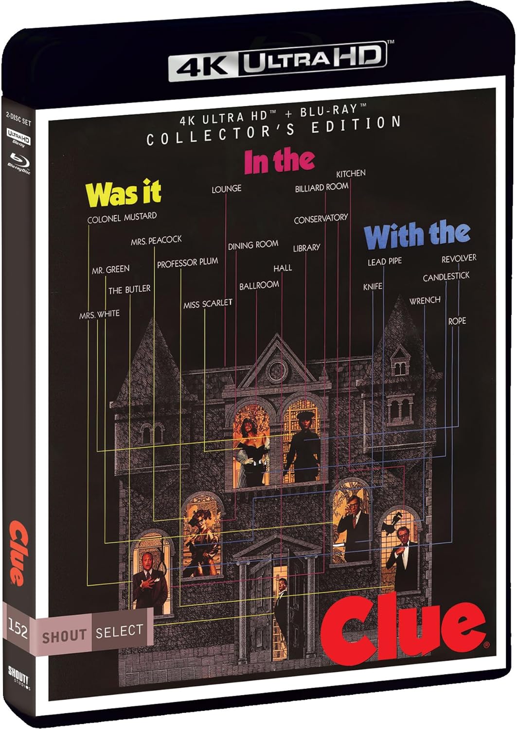 Showing how John Morris scored the hilarious crime in CLUE’s 4K