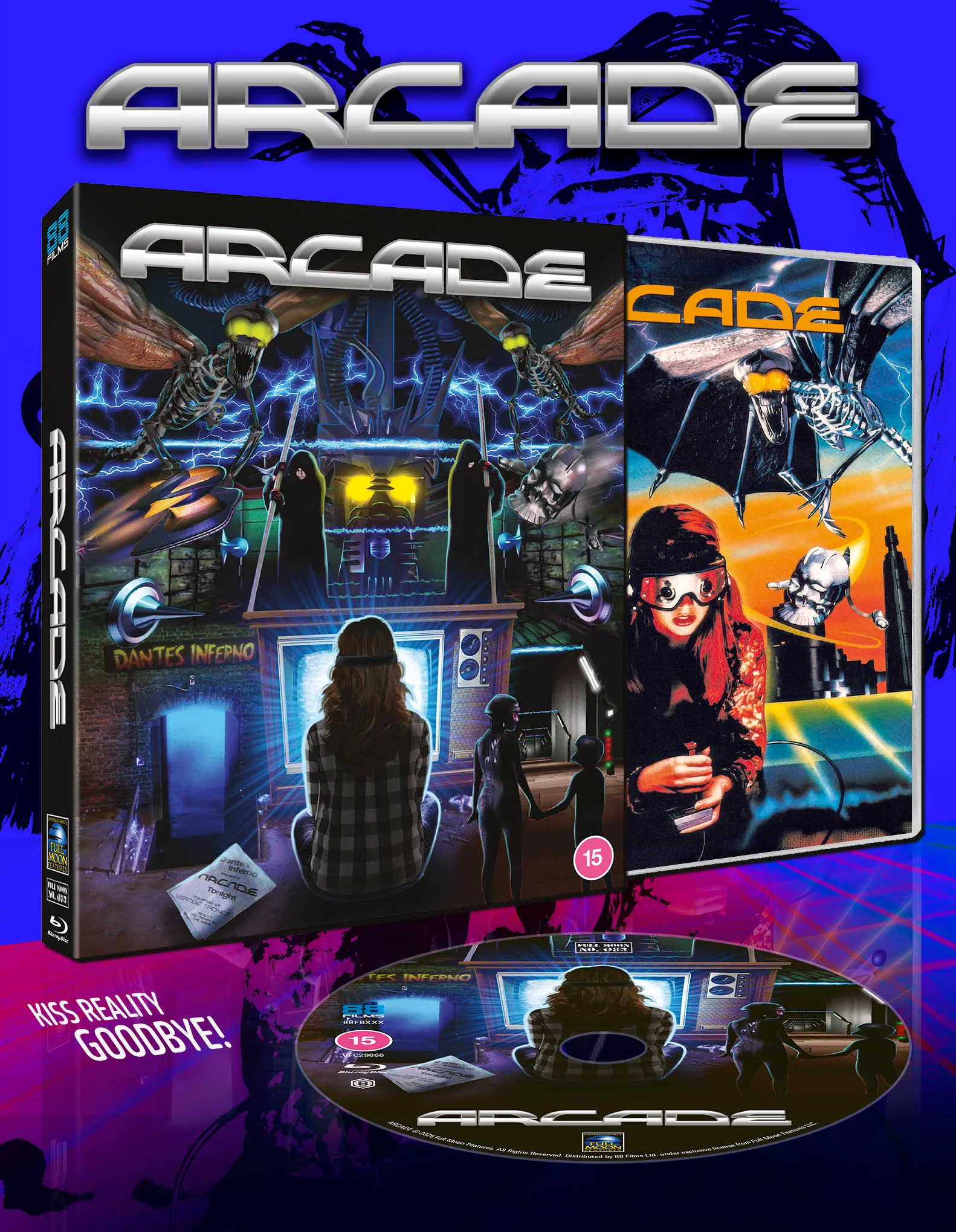 Reality will never be the same with 88 Films’ new Region 2 blu ray of ARCADE!